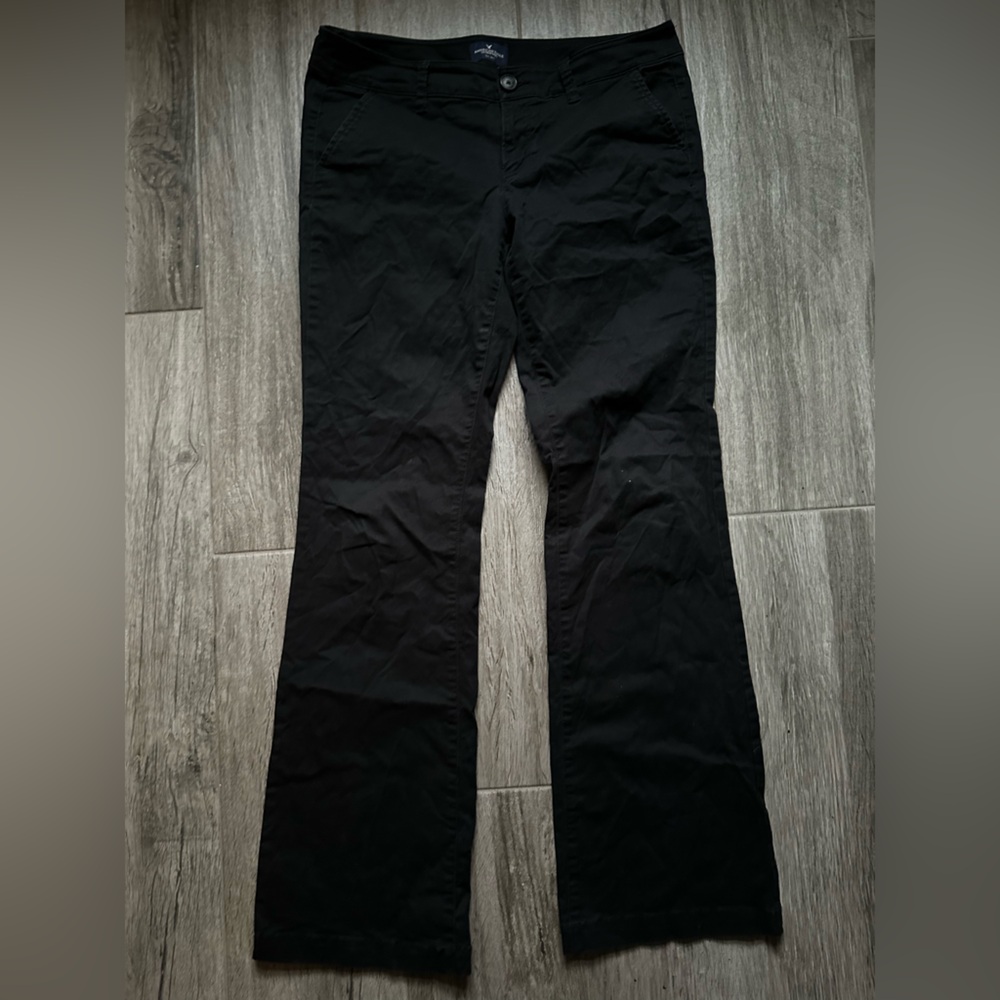 American Eagle Outfitters Black Kick Boot Cut Pants - Picture 3 of 4